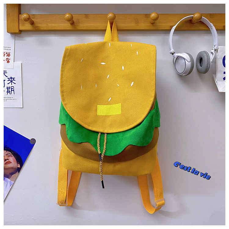 Canvas Hamburger Backpack