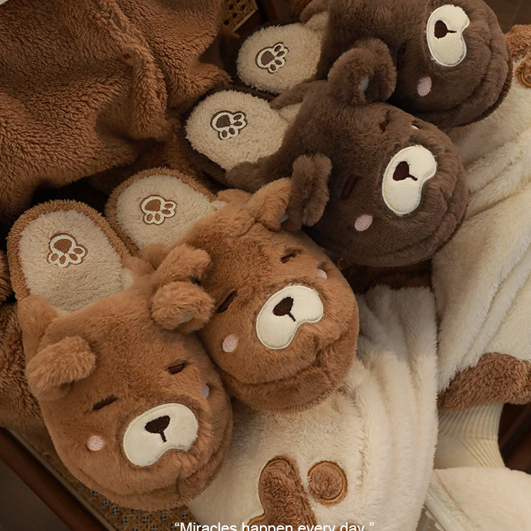 Bear Fluffy Slippers