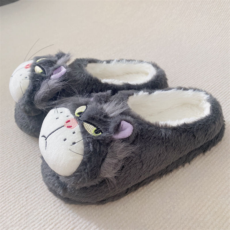 Cute Cat Cotton Slippers