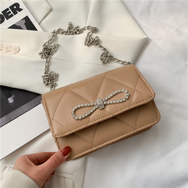 PU Bling Bow Crossbody bag