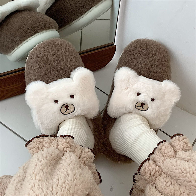 Bear Fluffy Slippers