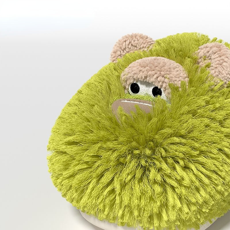 Cute Monkey Fluffy Slippers