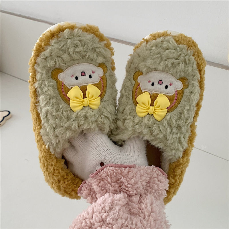 Girls Fluffy Slippers