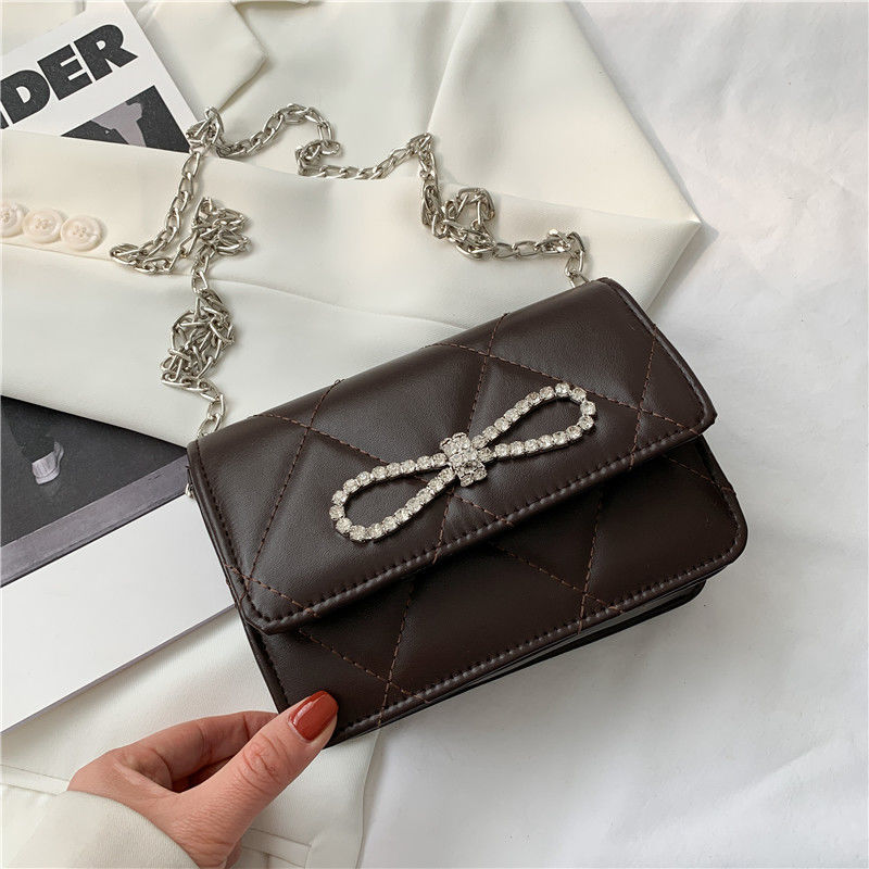 PU Bling Bow Crossbody bag