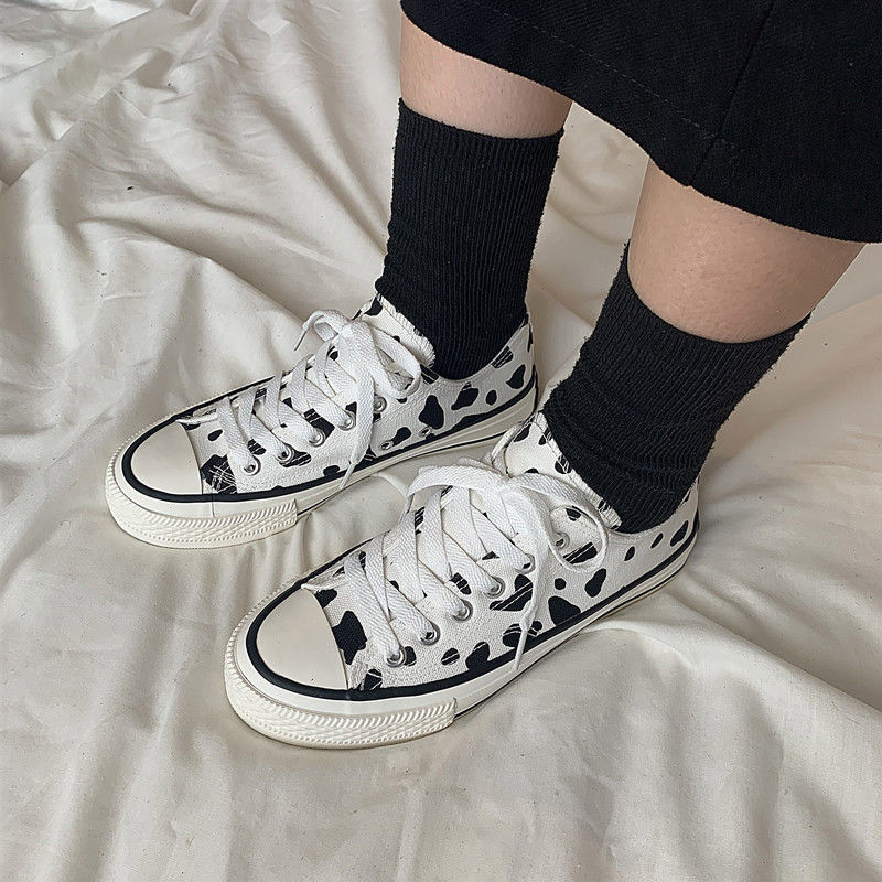 Cute Cow Canvas Shoes