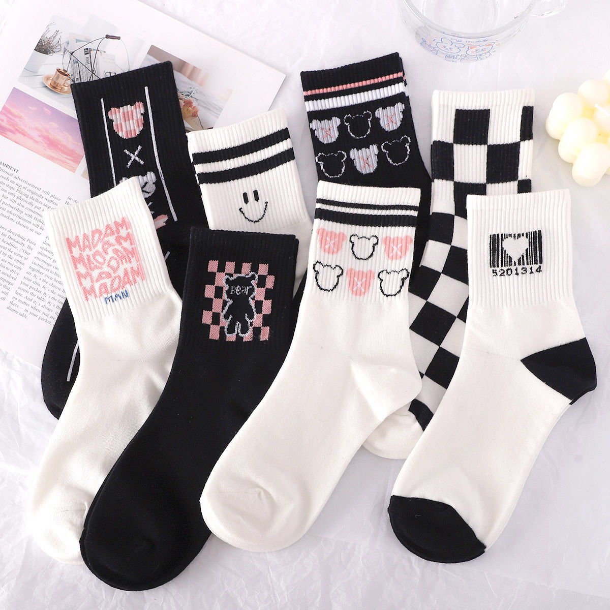 Bear Socks, 5-Pair Pack