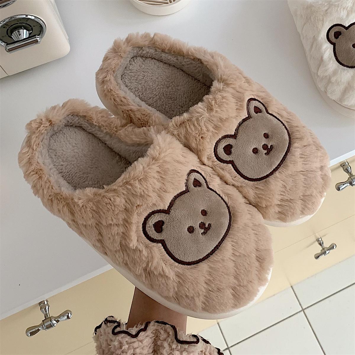 Bear Fluffy Slippers