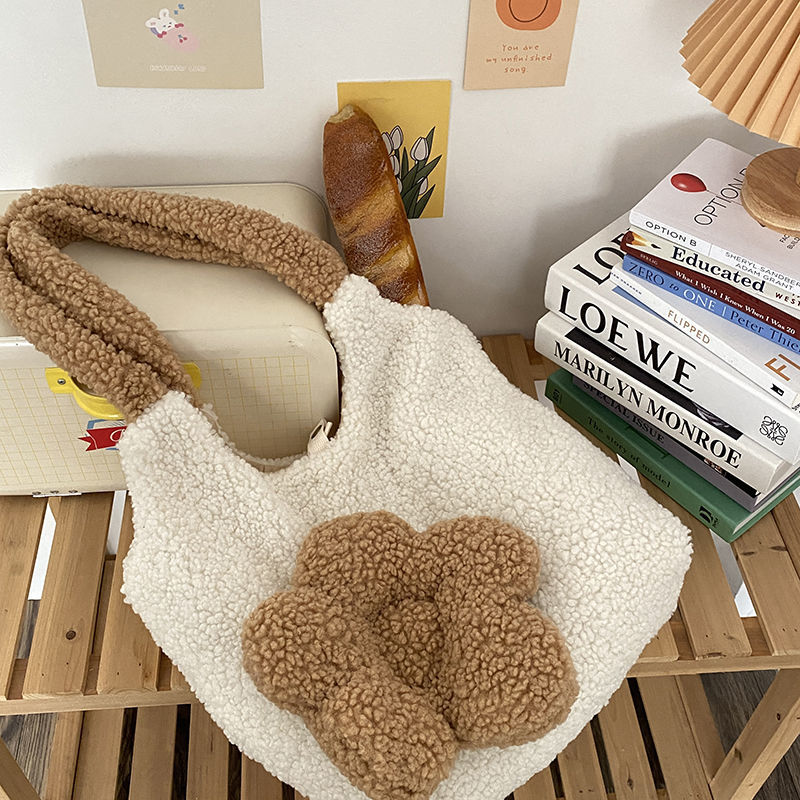 Fluffy Flower Crossbody Bag