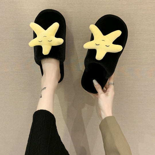 Star Fluffy Slippers