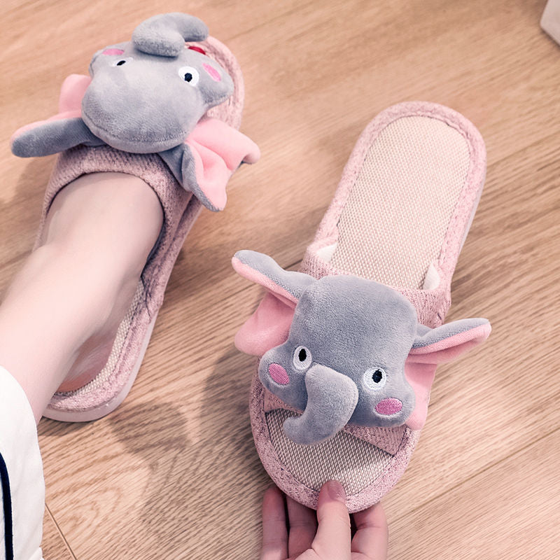 Elephant Fluffy Slippers