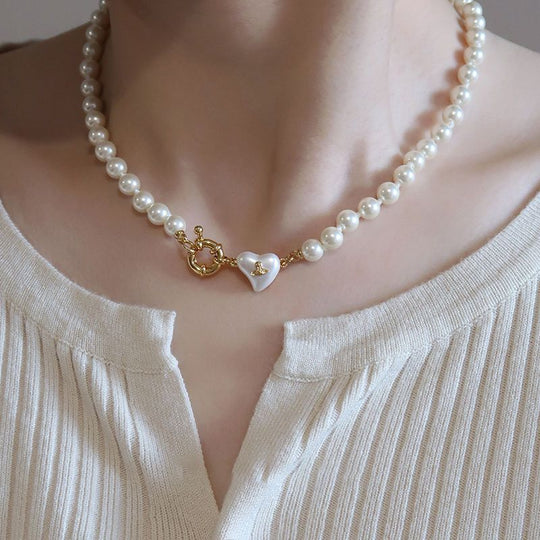 French Love Pearl Necklace