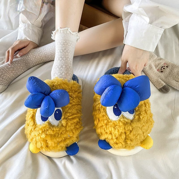 Cookie Monster Plush Slippers