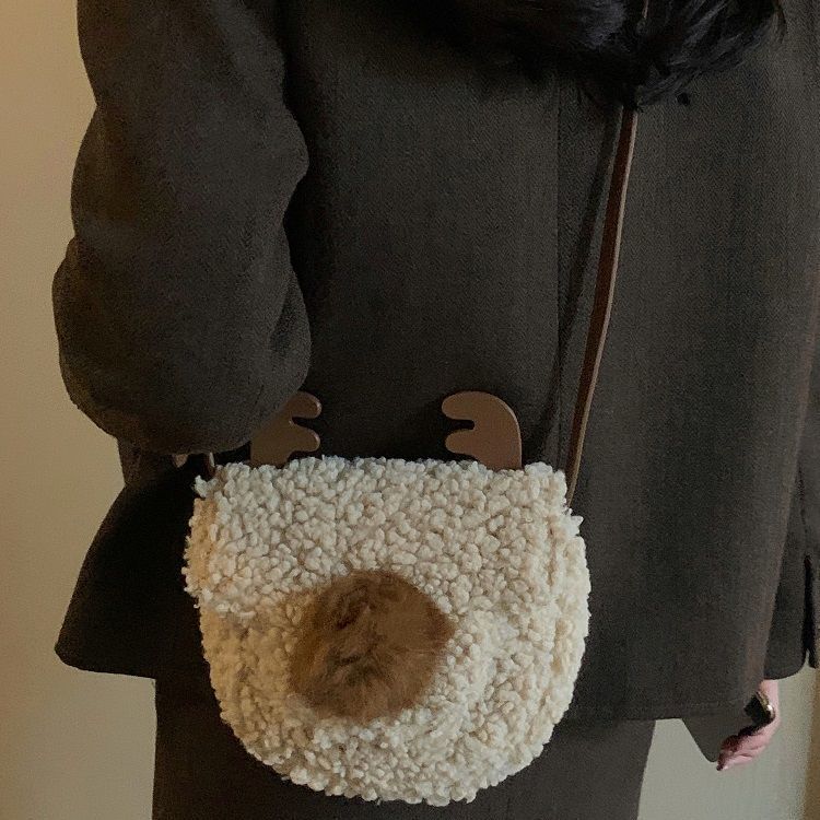 Fluffy Deer Crossbody Bag