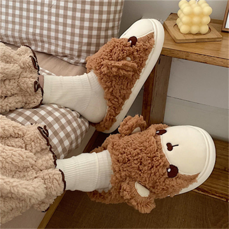 Bear Fluffy Slippers