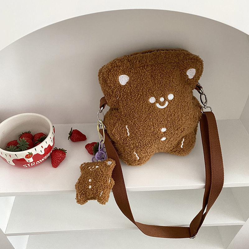 Fluffy Bear Crossbody Bag