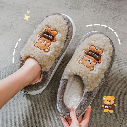 Bear Fluffy Slippers