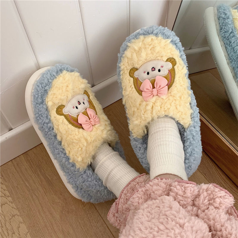Girls Fluffy Slippers