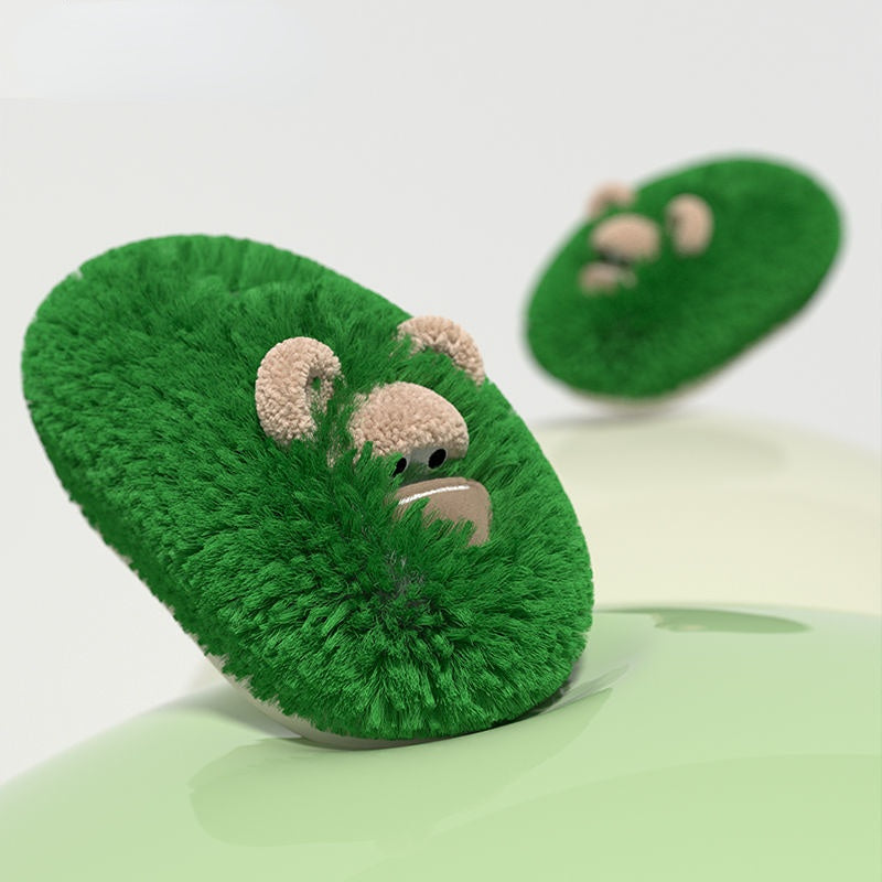 Cute Monkey Fluffy Slippers