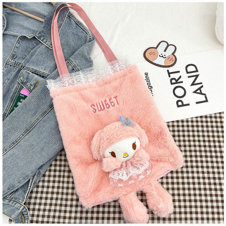 Fluffy Bear Shoulder Bag