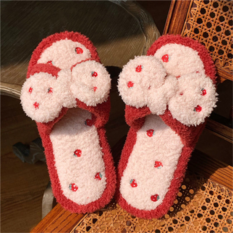 Bow Fluffy Slippers