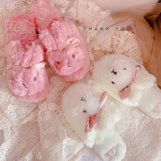 Rabbit Fluffy Slippers