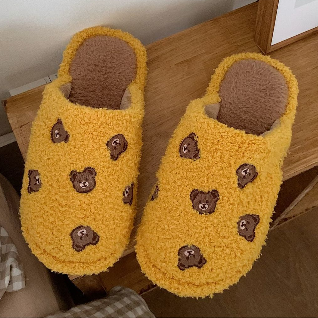 Bear Fluffy Slippers