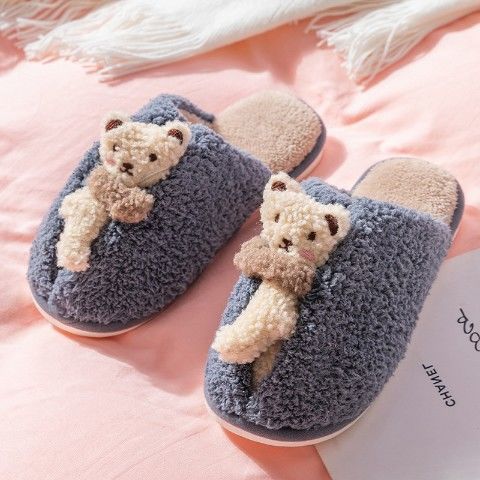 Bear Fluffy Slippers