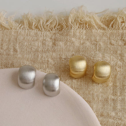 Brushed Metal Earrings