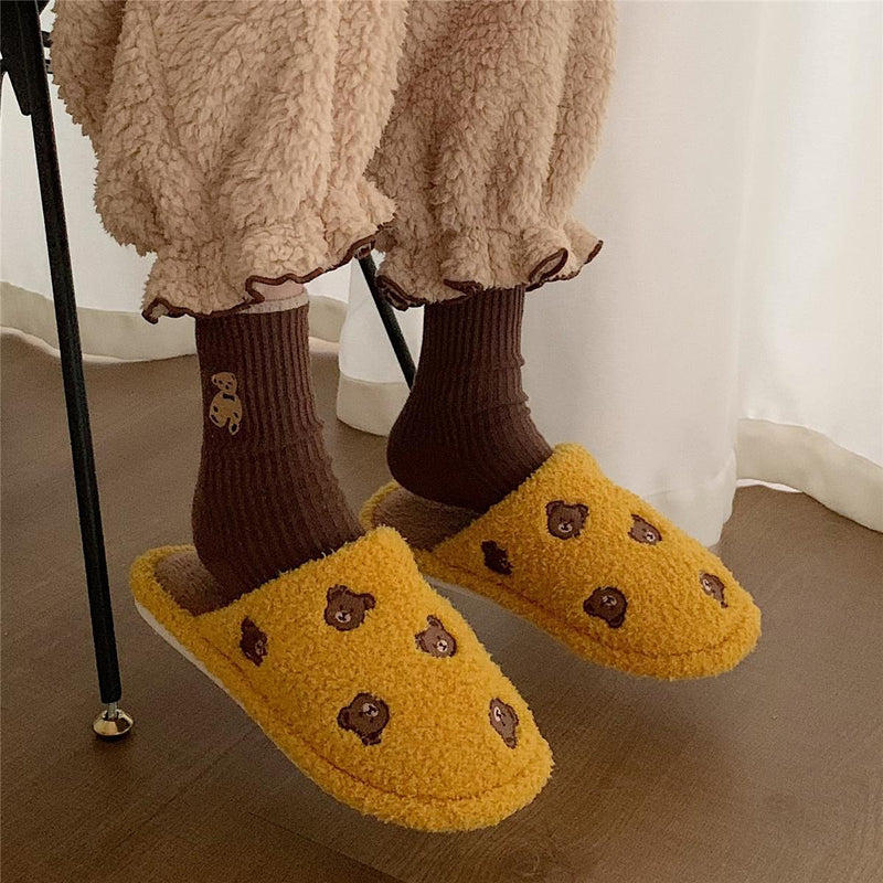 Bear Fluffy Slippers