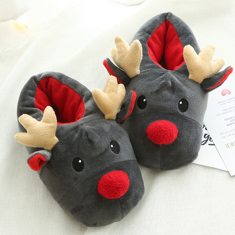 Christmas Deer Fluffy slippers