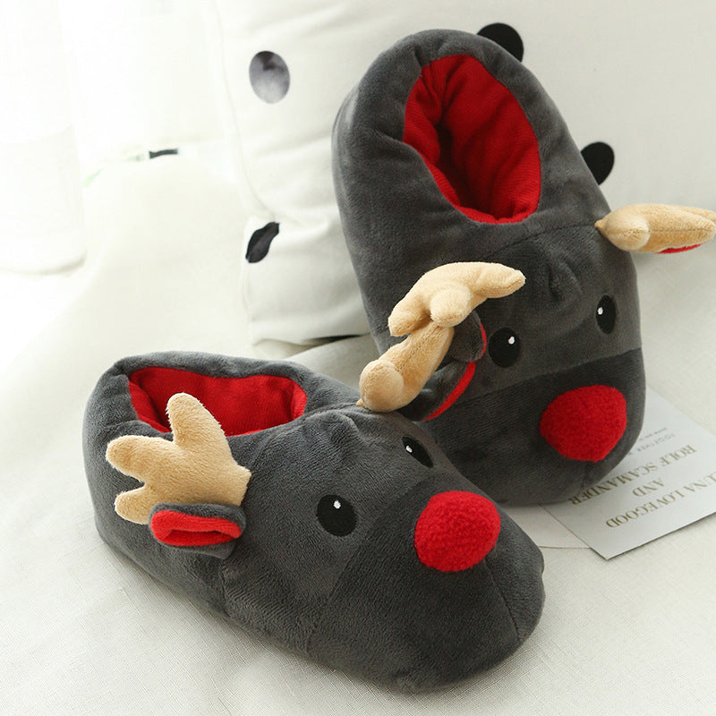 Christmas Deer Fluffy slippers