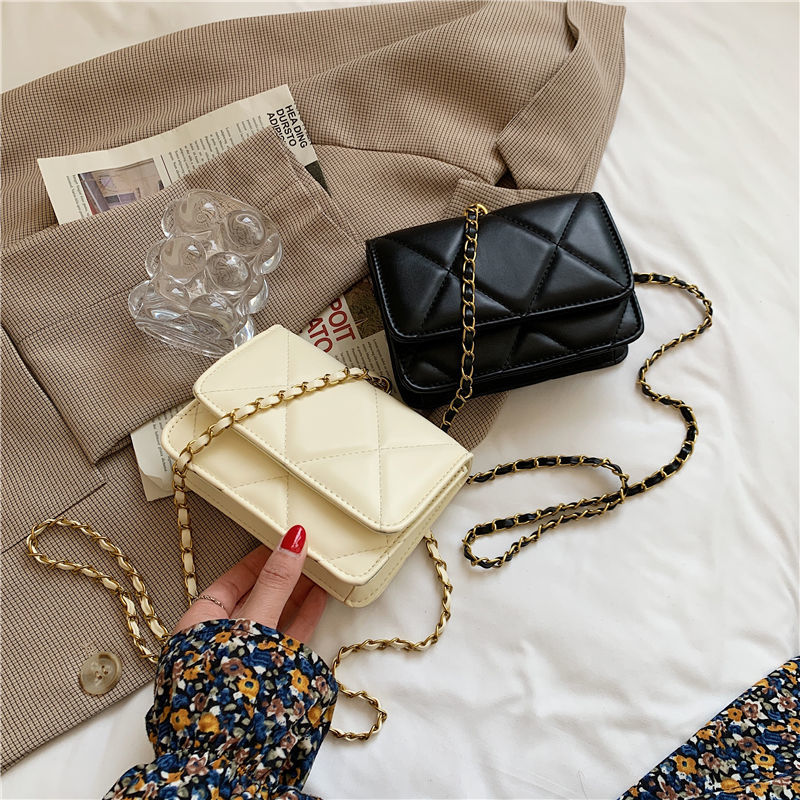 PU Chain Strap Crossbody Bag