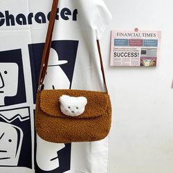Fluffy Bear Crossbody Bag