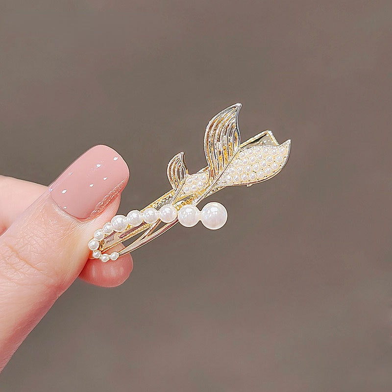 Zircon Fish Hair Clip, 2 pcs