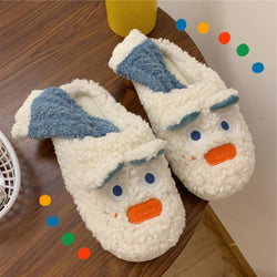 Snowman Fluffy Slippers