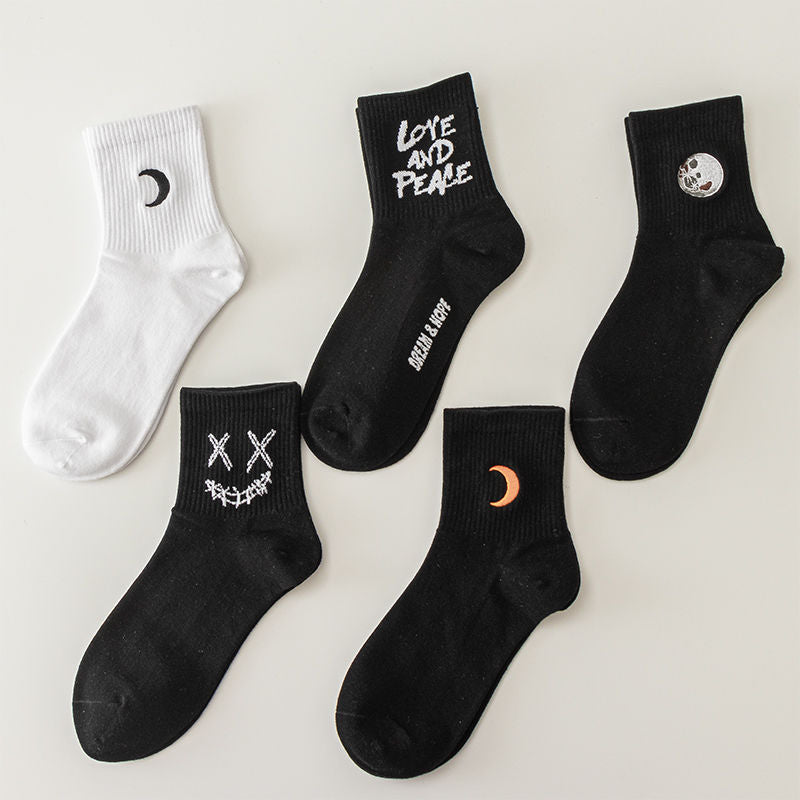 Moon Socks, 5-Pair Pack