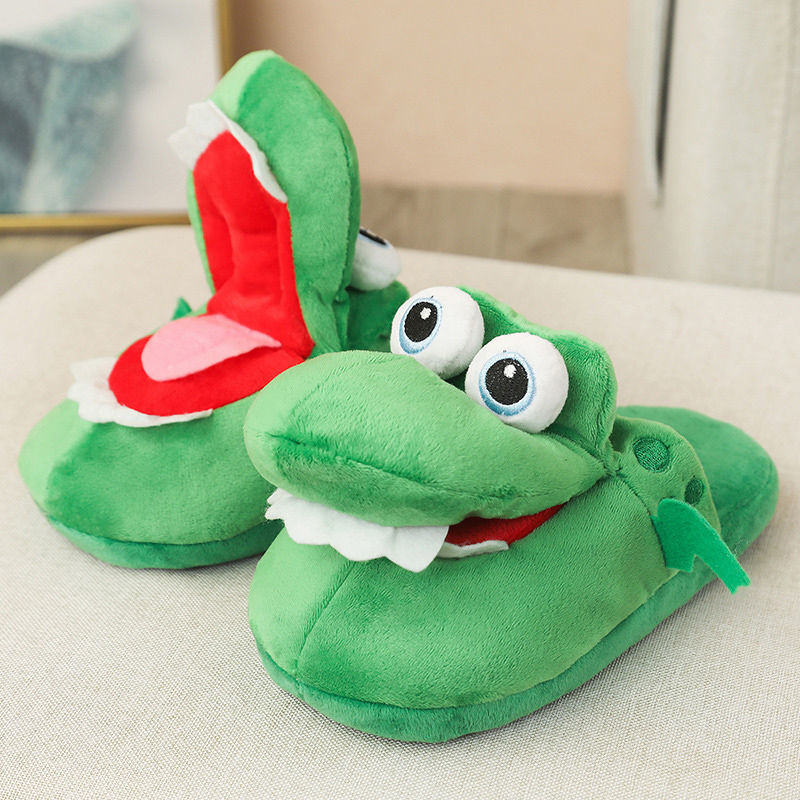 Crocodile Fluffy Slippers