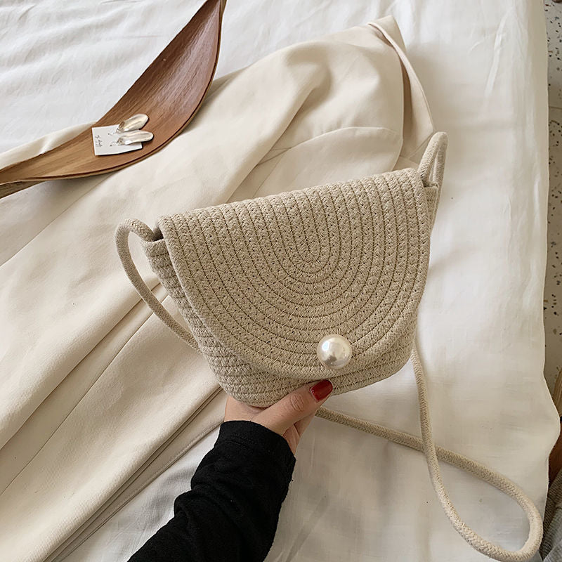 Straw Crossbody Bag