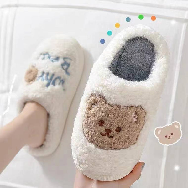 Bear Fluffy Slippers