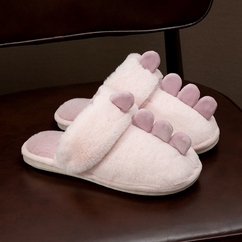 Dinosaur Fluffy Slippers