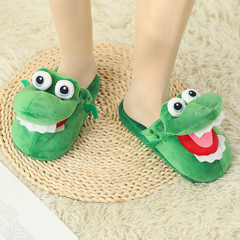 Crocodile Fluffy Slippers