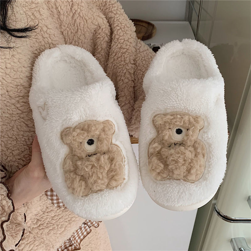 Bear Fluffy Slippers