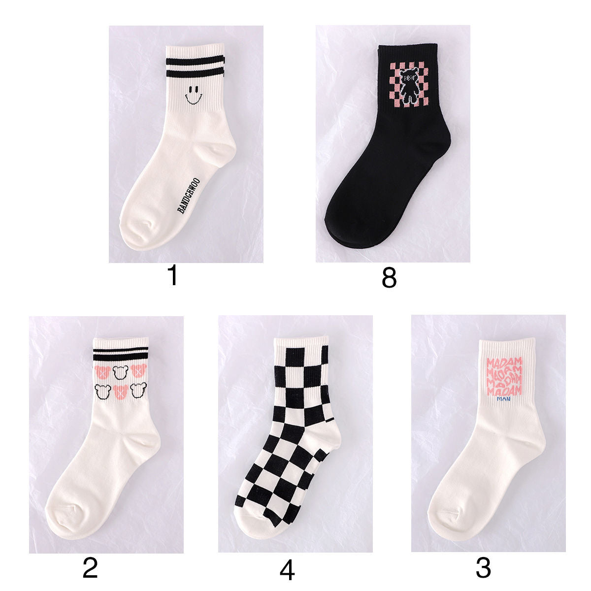 Bear Socks, 5-Pair Pack