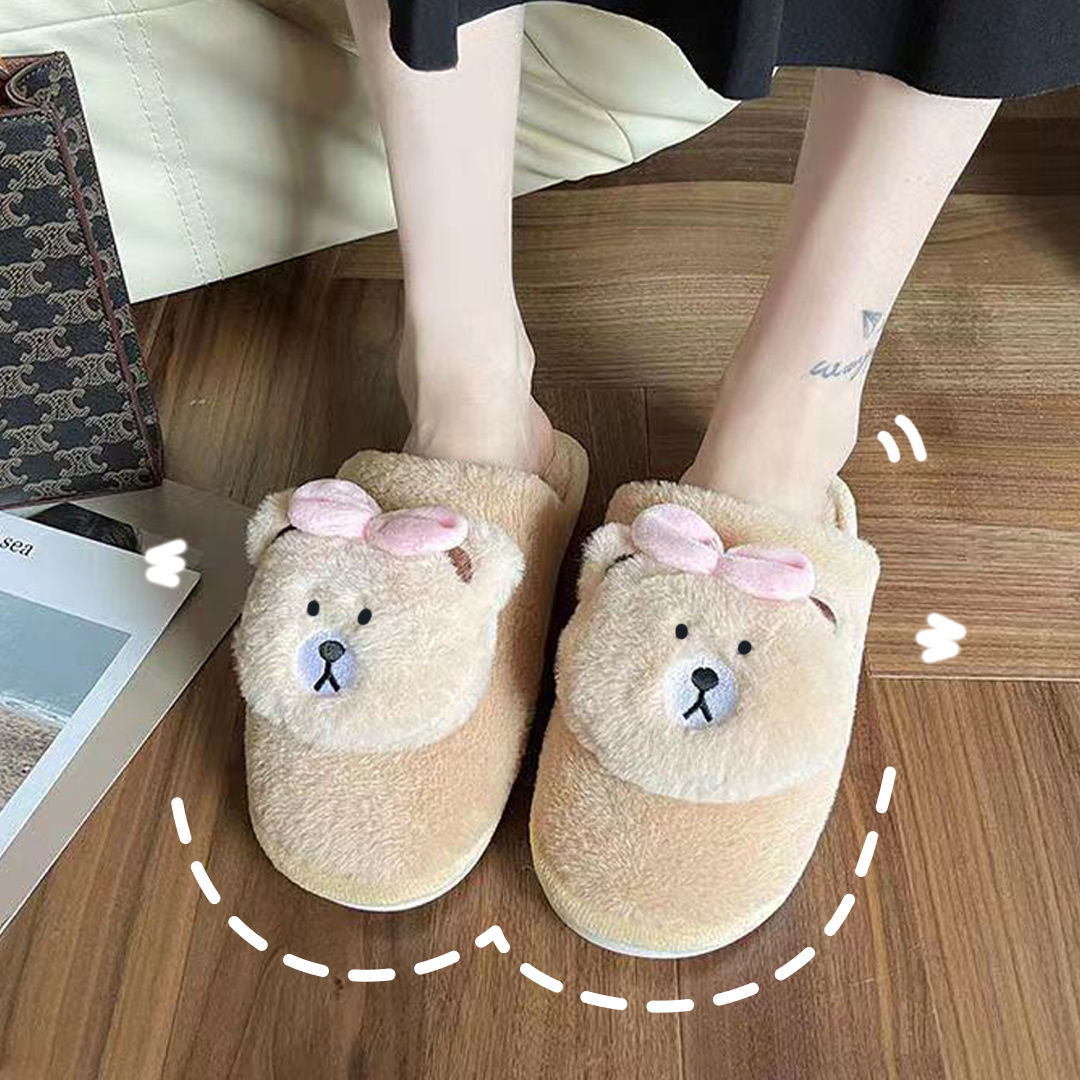 Bear Fluffy Slippers