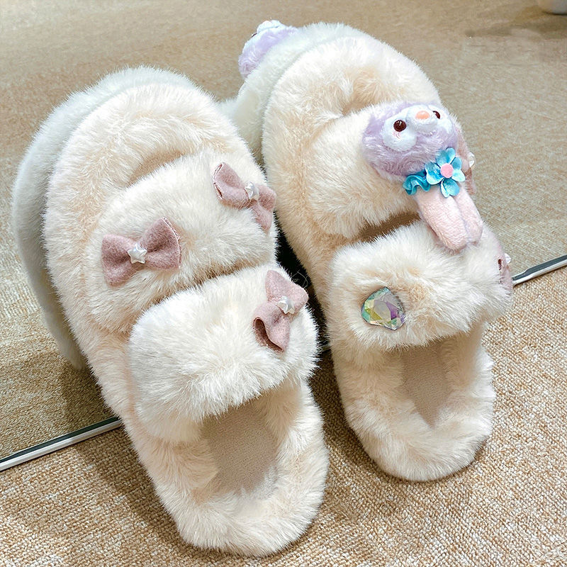 Rabbit Fluffy Slippers