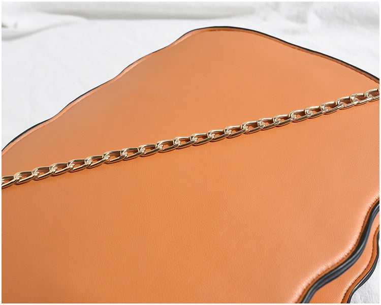 PU Chain Strap Crossbody Bag