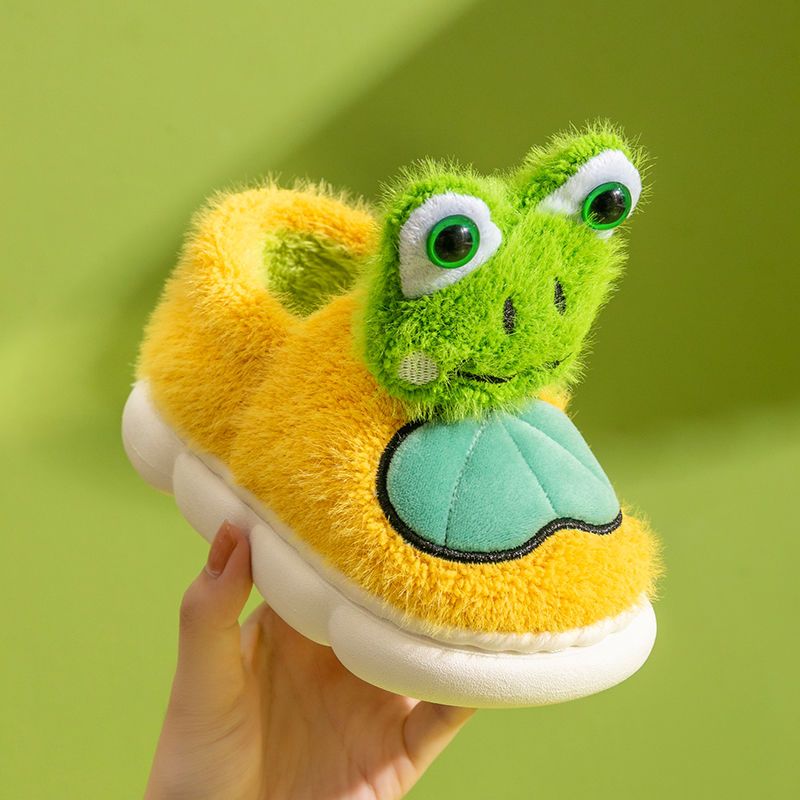 Cute Frog Children's Cotton Slippers