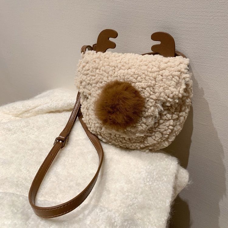 Fluffy Deer Crossbody Bag