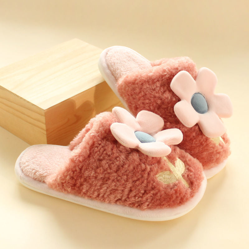 Flower Fluffy Slippers