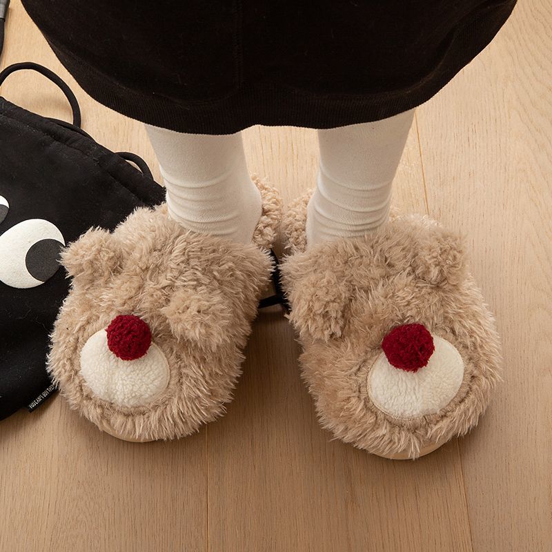 Christmas Deer Fluffy slippers